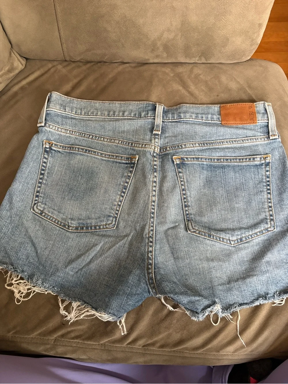 J. Crew High-Rise Short Jeans in Light Blue Wash
